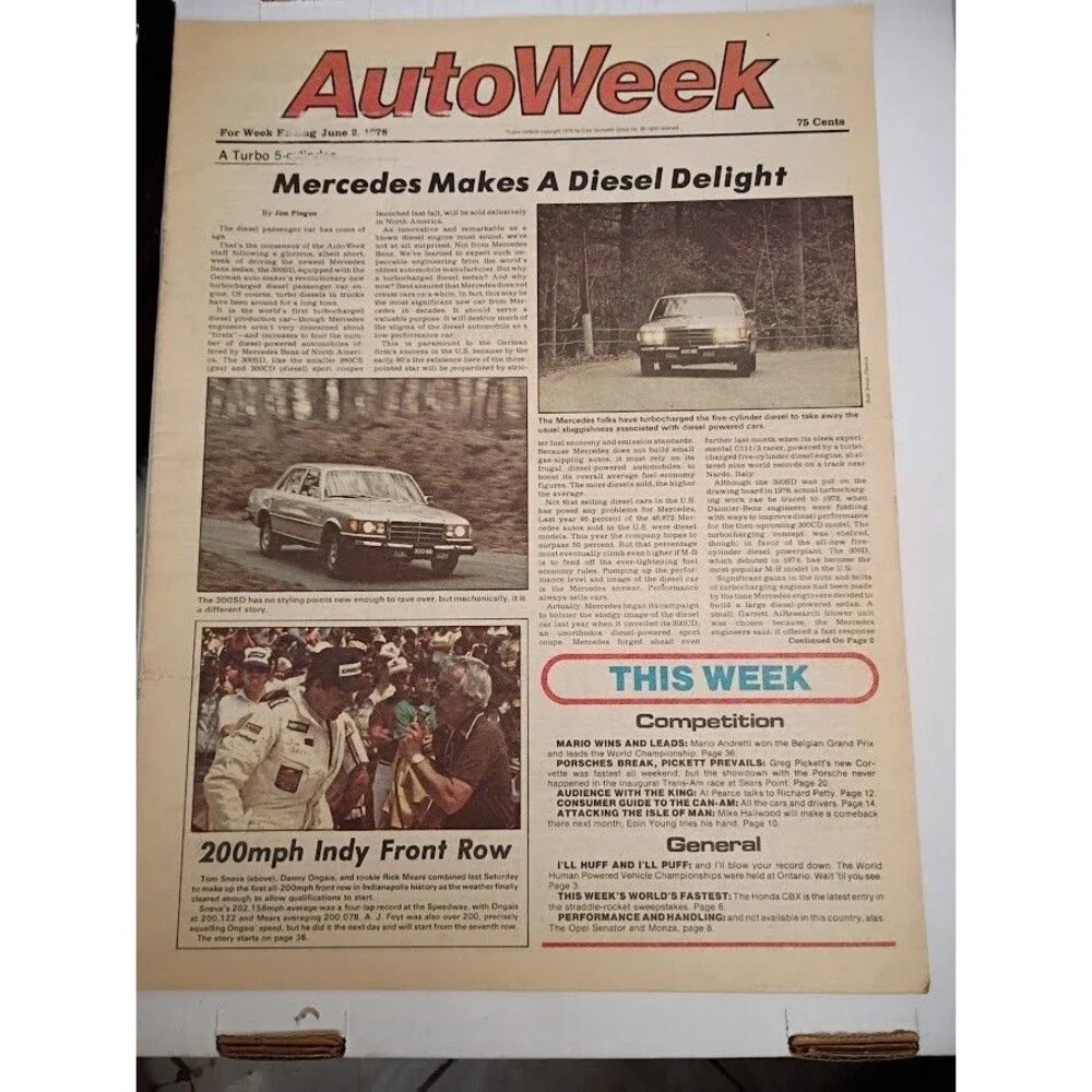 AutoWeek Magazine - June 2, 1978